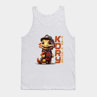 Inferno Guardian Firefighter Dragon T-Shirt "Kory" Tank Top